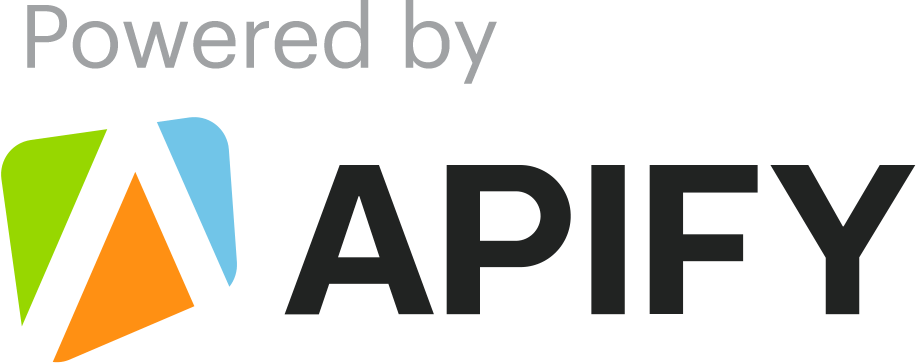 Powered by Apify - the web scraping and automation platform
